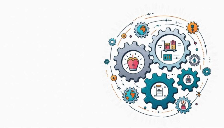 An abstract representation of a digital procurement process