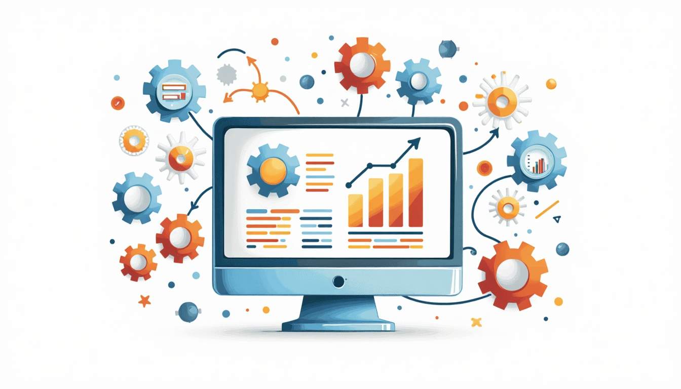 An abstract representation of a digital purchasing software interface